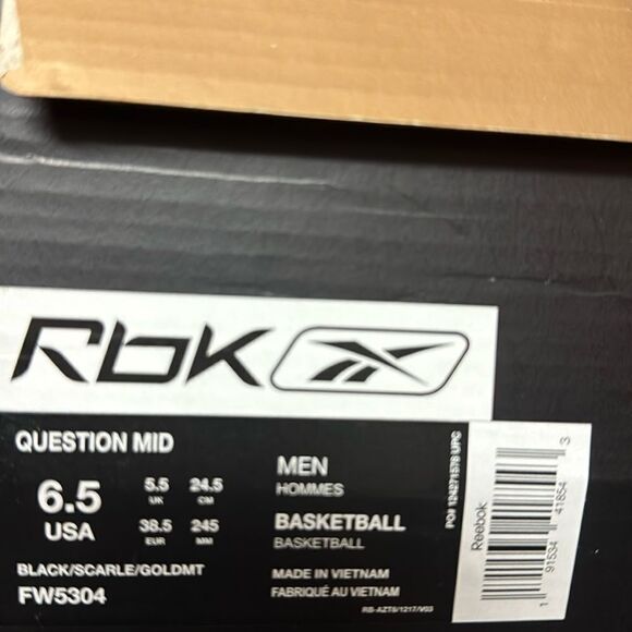 ⭐️REEBOK QUESTION MID BASKETBALL SNEAKERS - Picture 7 of 10